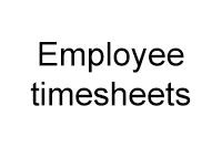 Employee timesheets