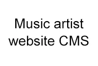 Music artist website CMSs